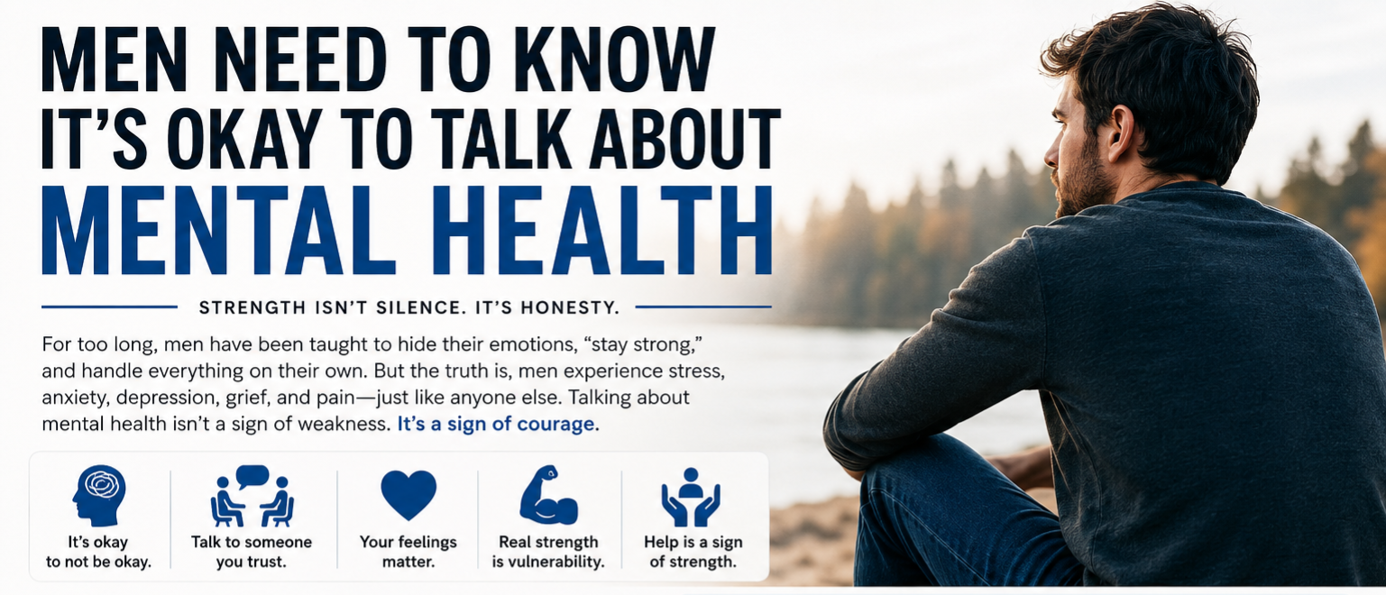 Men Need to Know It’s Okay to Talk About Mental Health