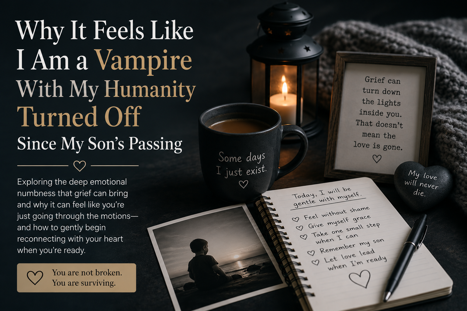 Why It Feels Like I Am a Vampire With My Humanity Turned Off Since My Son’s Passing