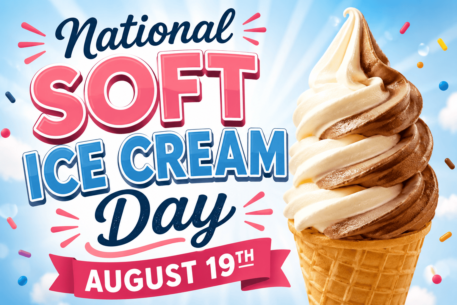 National Soft Ice Cream Day – August 19th