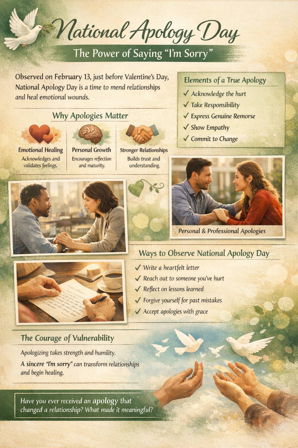 🌿 National Apology Day: The Power of Saying “I’m Sorry”