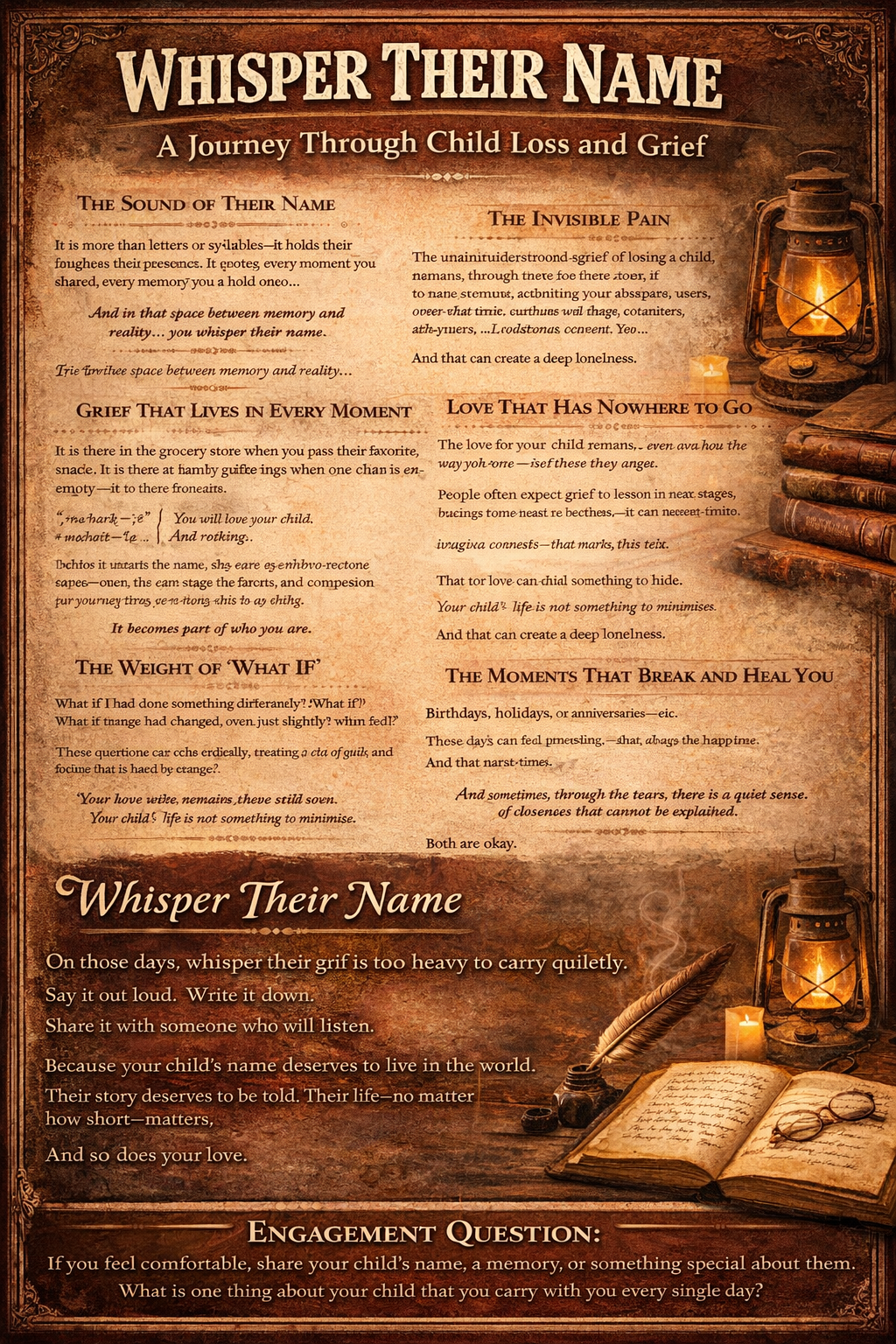 Whisper Their Name: A Journey Through Child Loss and Grief