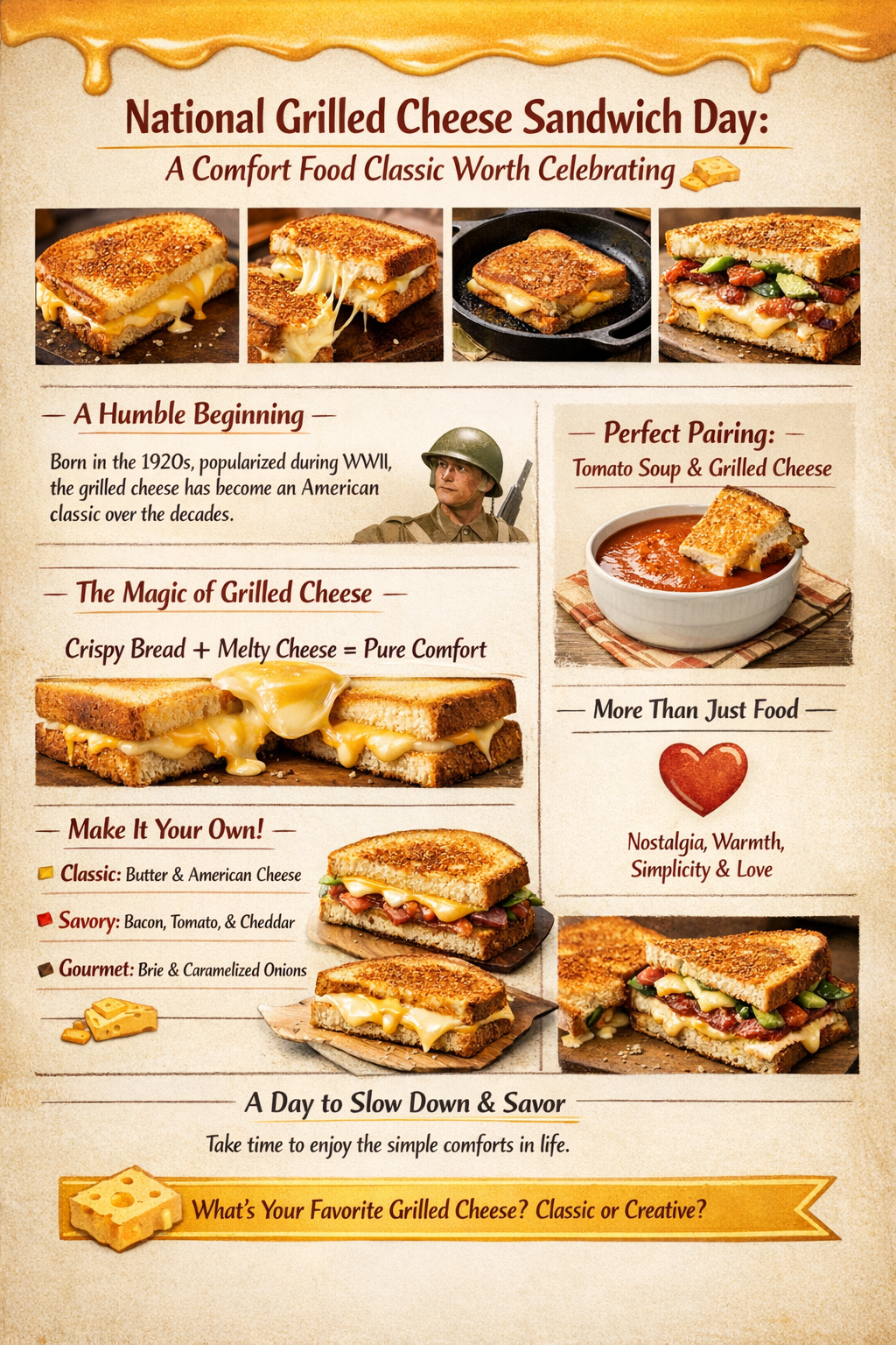 🧀 National Grilled Cheese Sandwich Day: A Comfort Food Classic Worth Celebrating