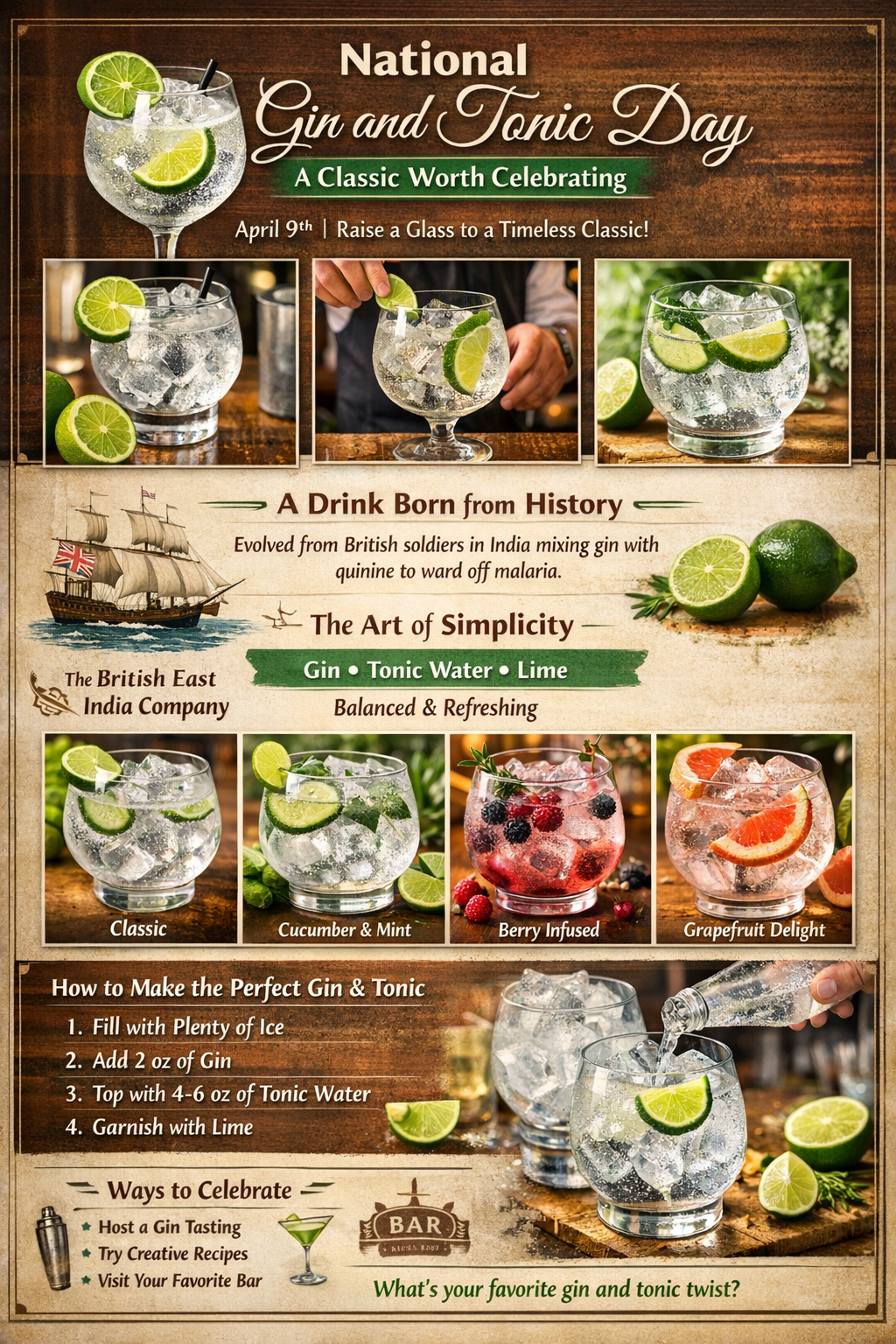 🍸 National Gin and Tonic Day: A Classic Worth Celebrating