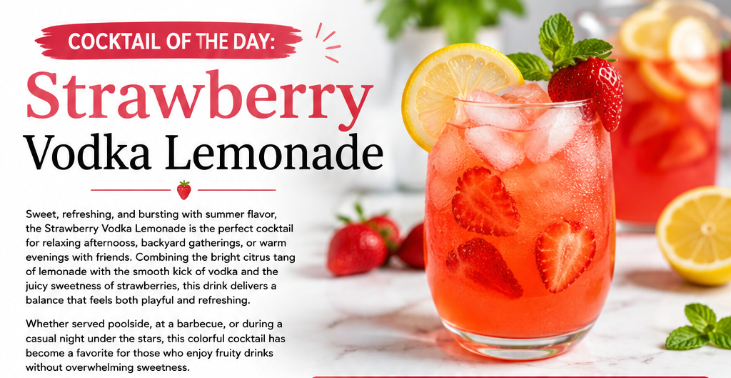 Cocktail of the Day: Strawberry Vodka Lemonade