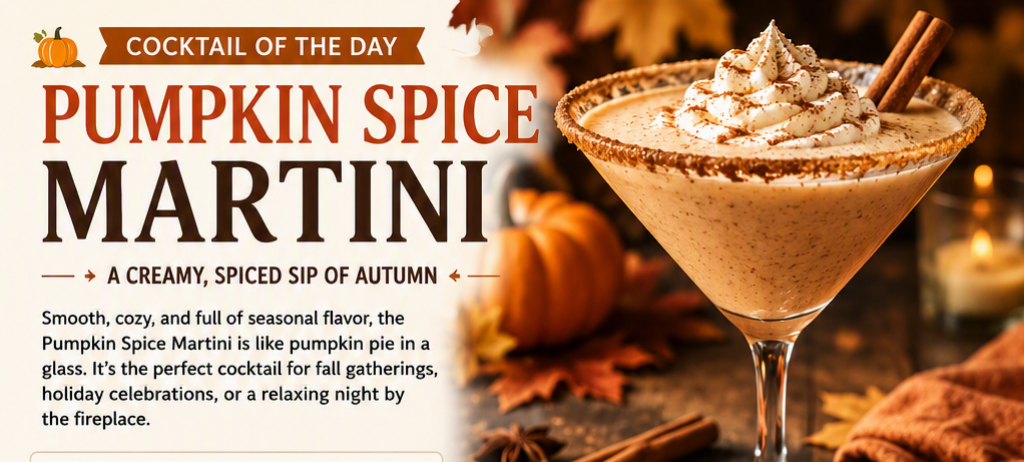Cocktail of the Day: Pumpkin Spice Martini