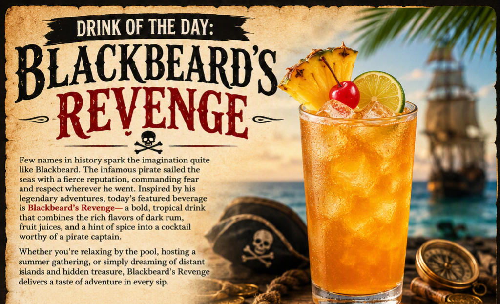 Drink of the Day: Blackbeard’s Revenge