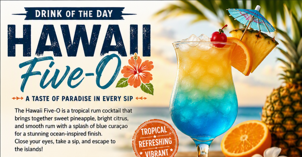 Drink of the Day: Hawaii Five-O Cocktail
