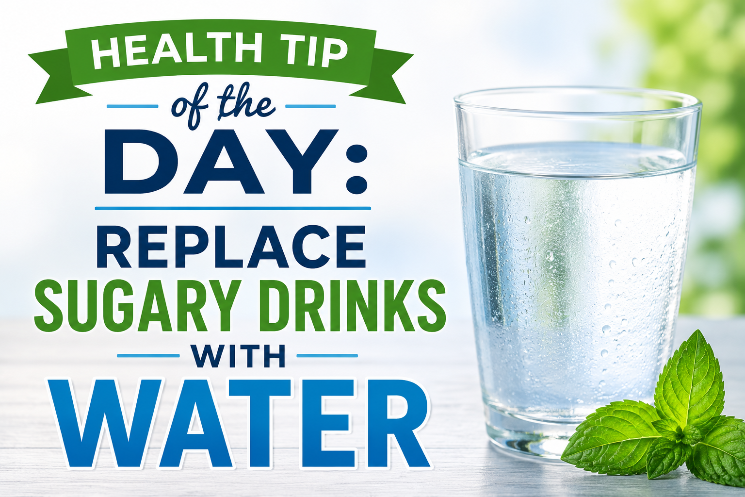 Health Tip of the Day: Replace Sugary Drinks with Water 1 15edec92 fe34 49fa bb27 82e3b31f08ff