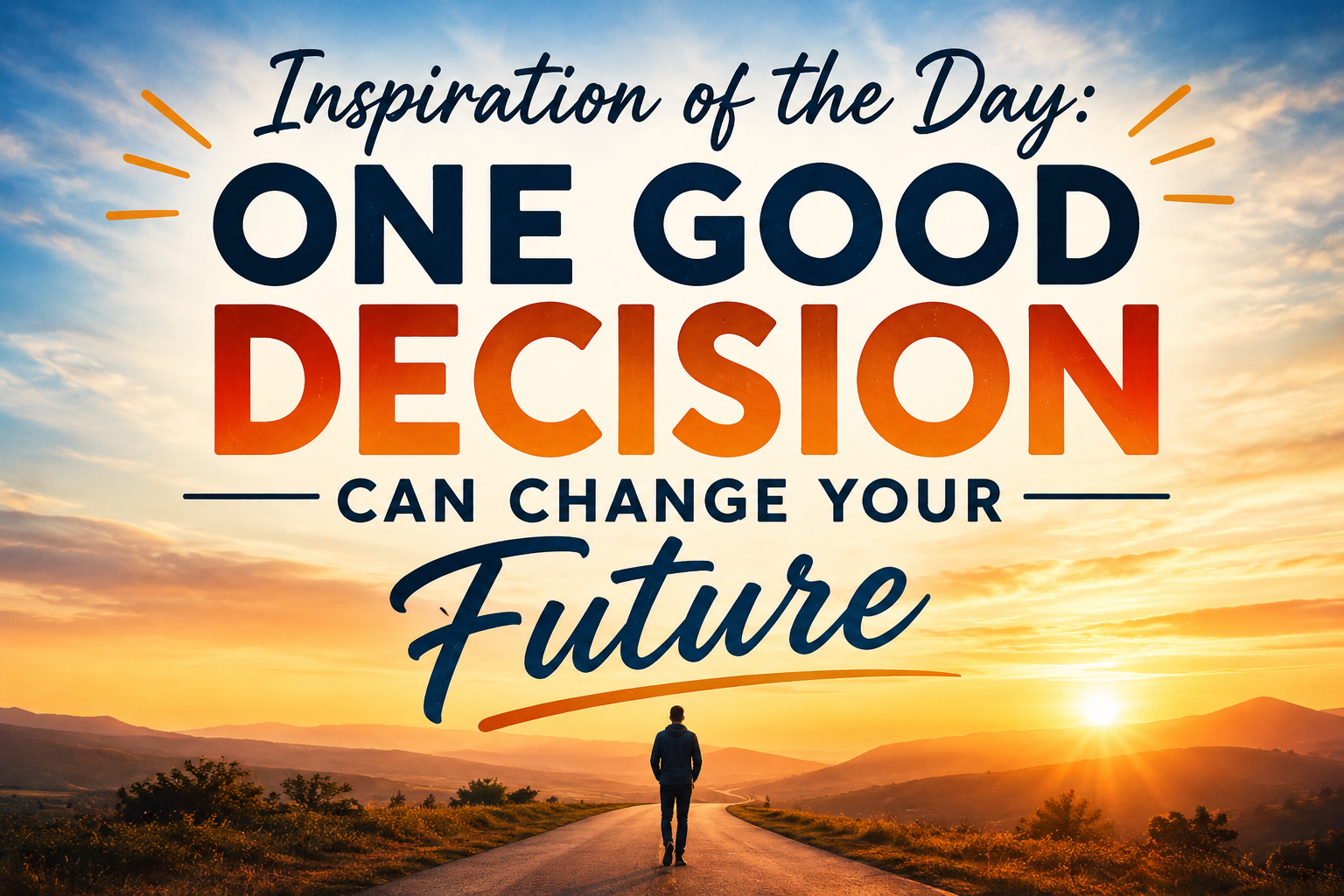 Inspiration of the Day: One Good Decision Can Change Your Future 1 6e030e7f 00c7 4ed7 96f6 6f1df8b58067