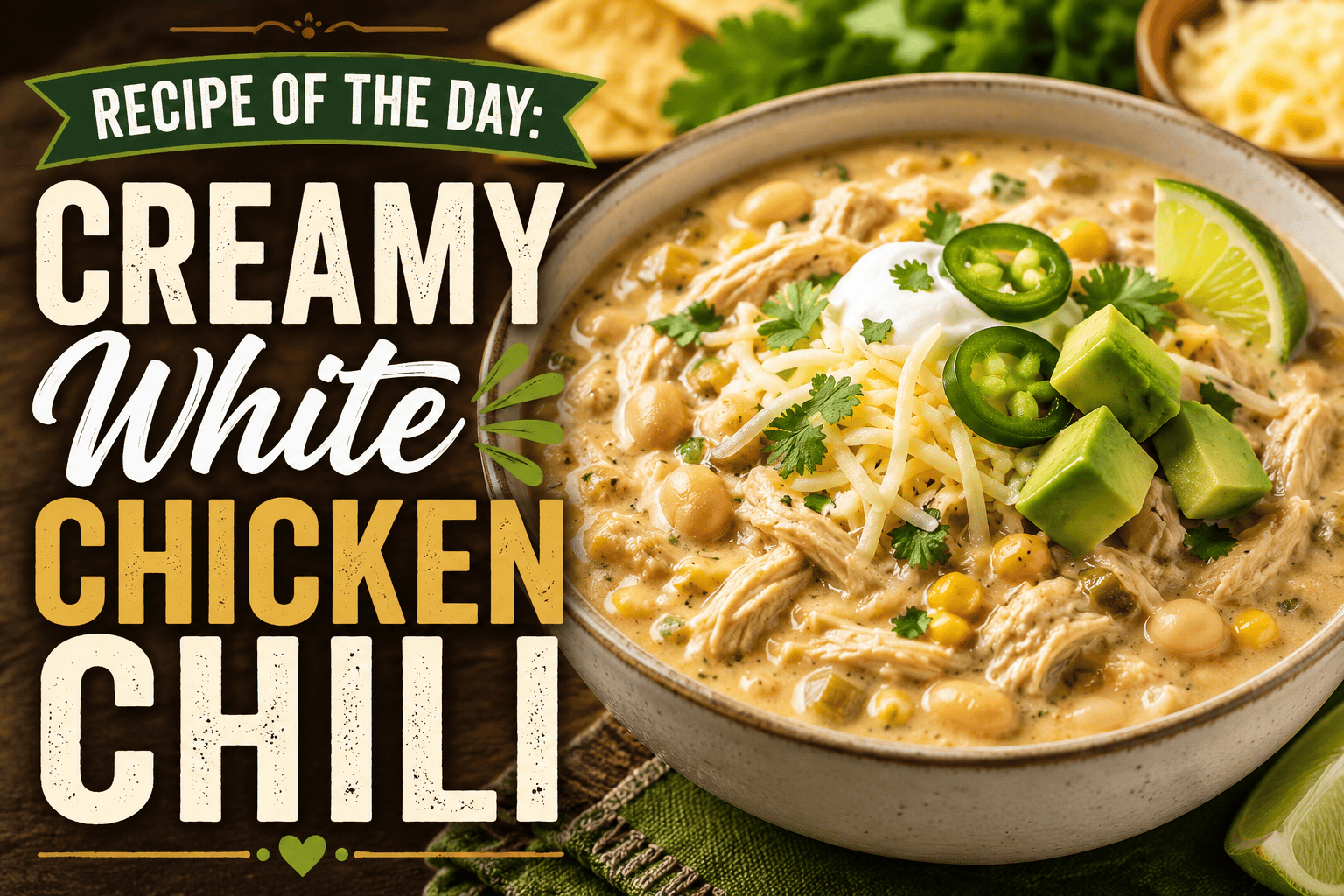 Recipe of the Day: Creamy White Chicken Chili 1 e2f5e805 b483 44eb a027 a327094931c2