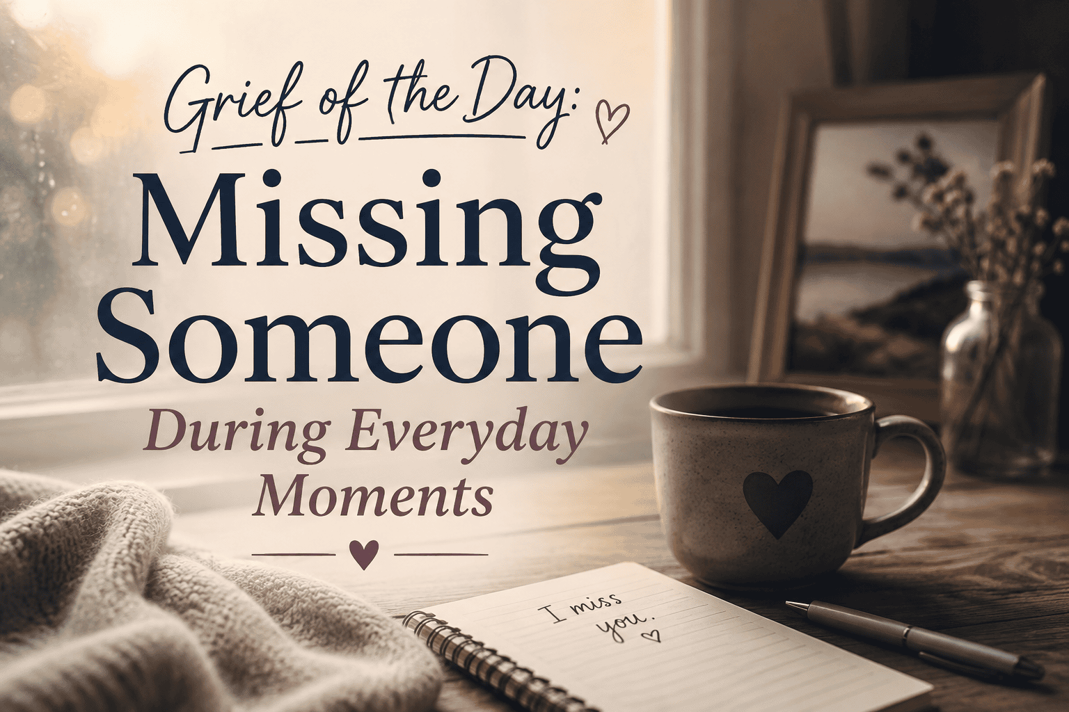 Grief of the Day: Missing Someone During Everyday Moments 1 e62749de cfef 4442 a8ba fcb6edfac5a4
