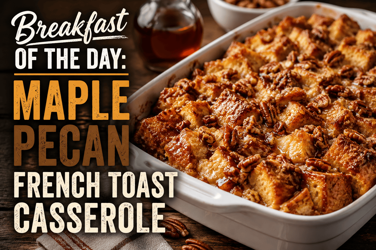 Breakfast of the Day: Maple Pecan French Toast Casserole 1 34555cbf 8812 4dbc 9796 0fdae2487aa9