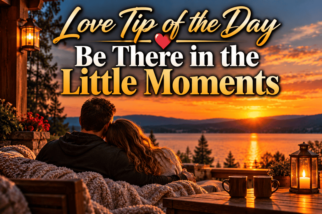 Love Tip of the Day: Be There in the Little Moments