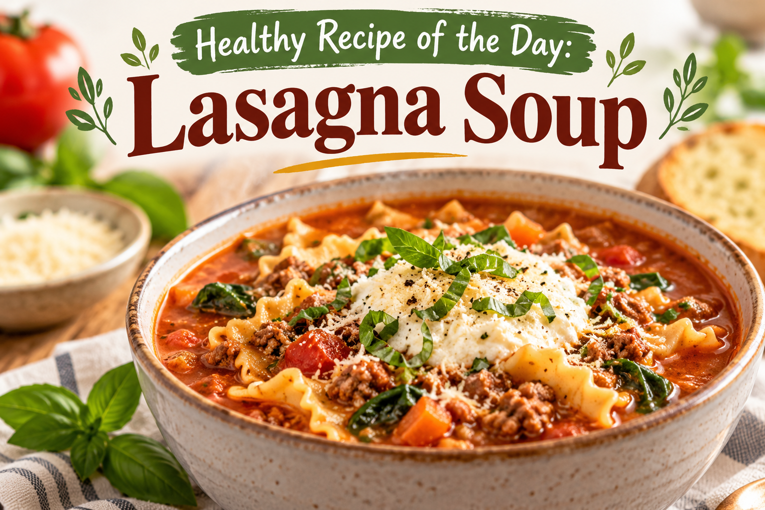 Lasagna Soup – A Comforting, Nutritious Twist on an Italian Classic