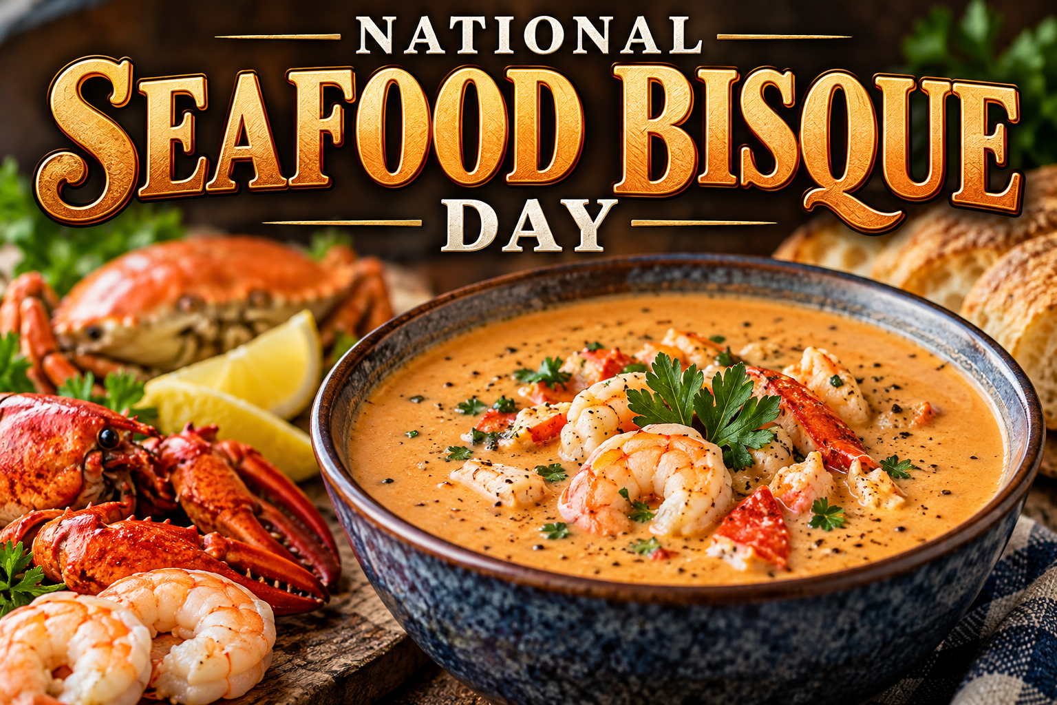 National Seafood Bisque Day: Celebrate a Rich and Creamy Seafood Classic