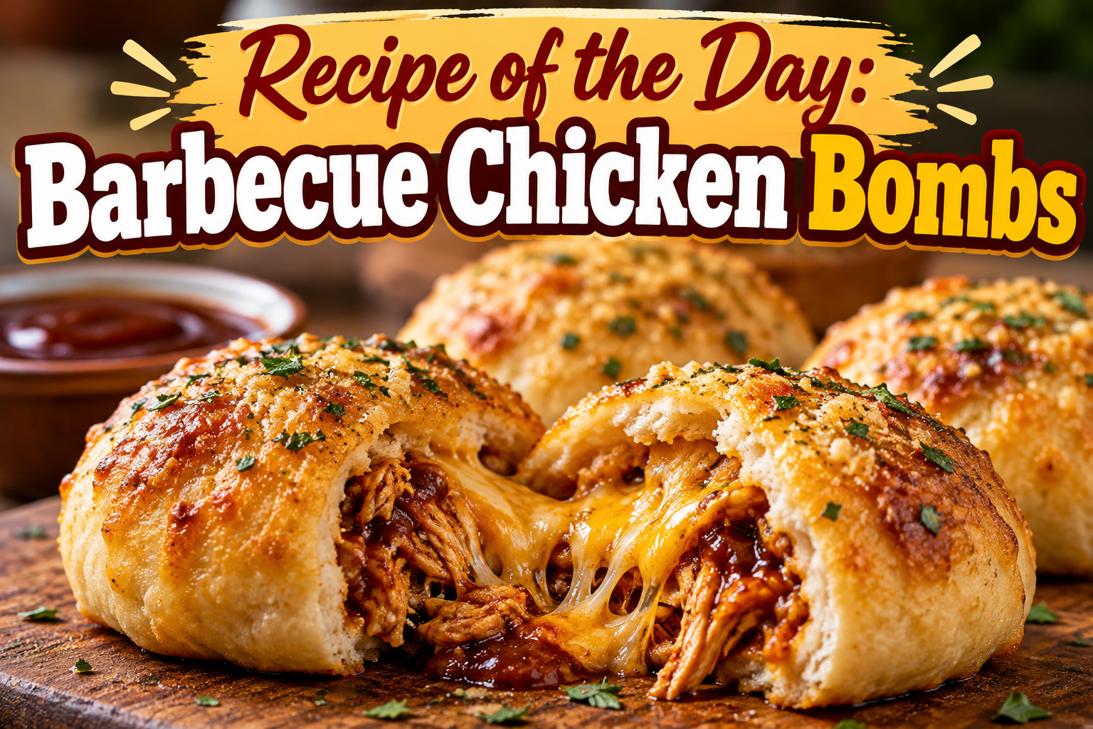 Barbecue Chicken Bombs – Cheesy, Smoky, and Bursting With Flavor