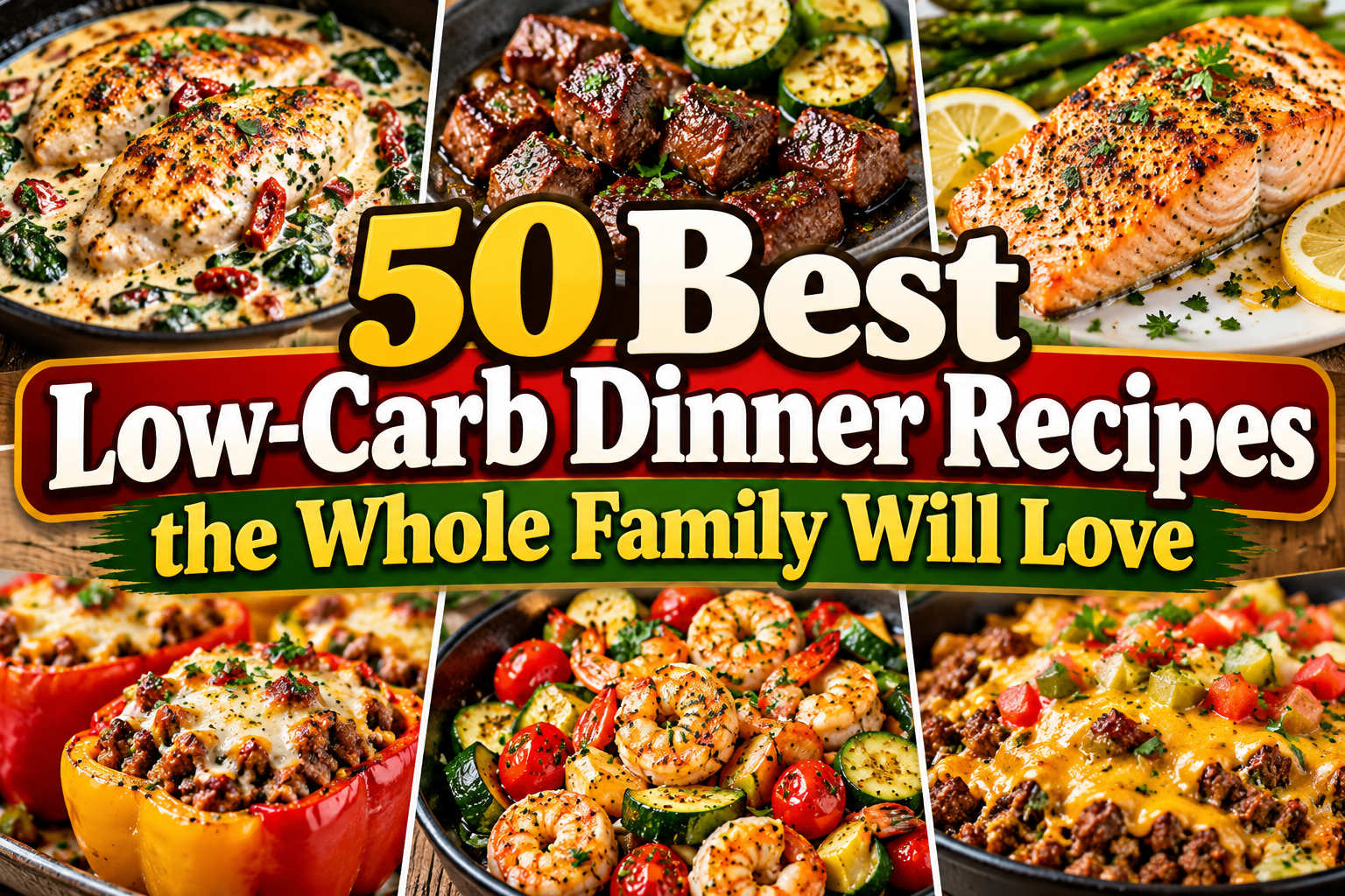 50 Best Low-Carb Dinner Recipes the Whole Family Will Love