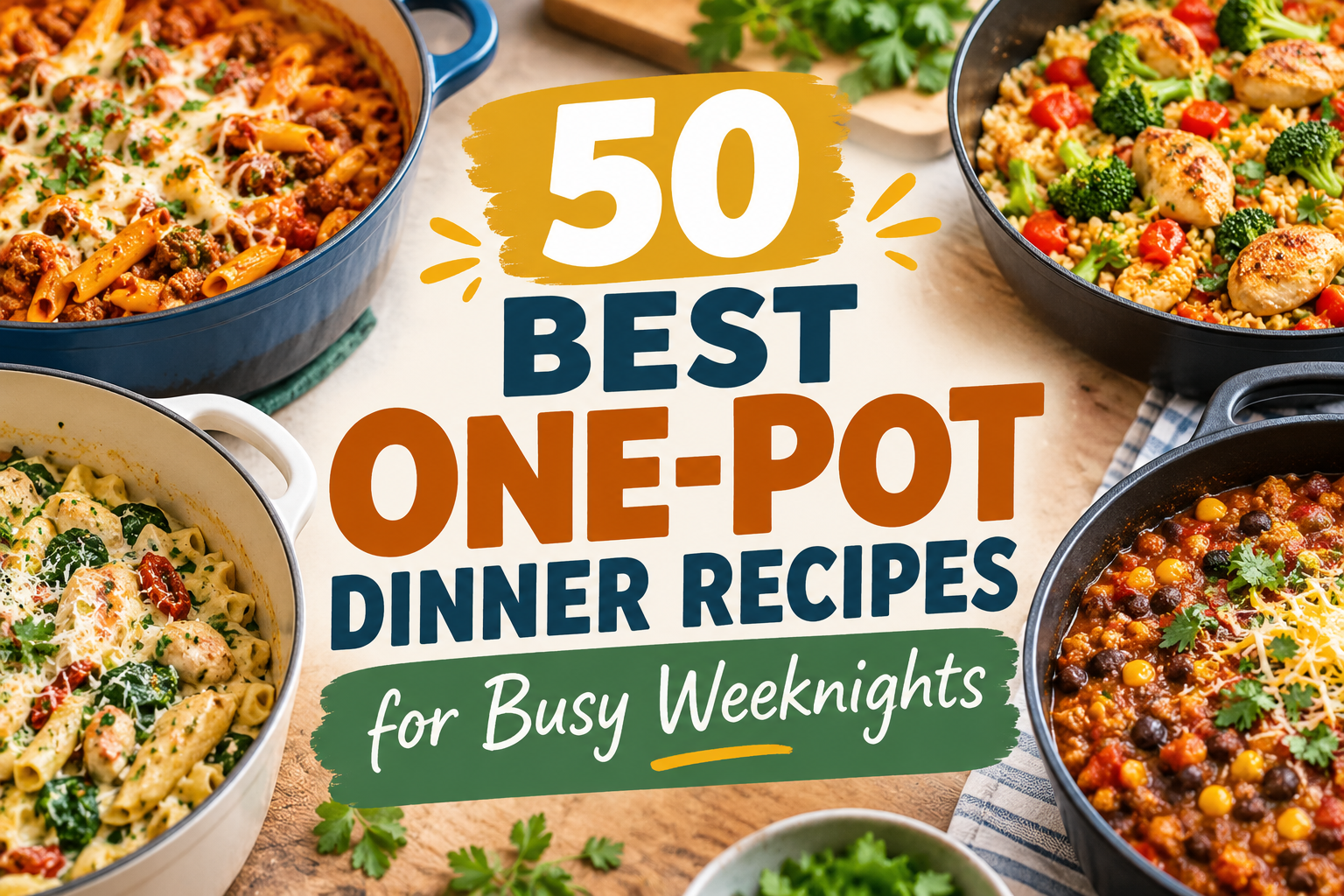 50 Best One-Pot Dinner Recipes for Busy Weeknights