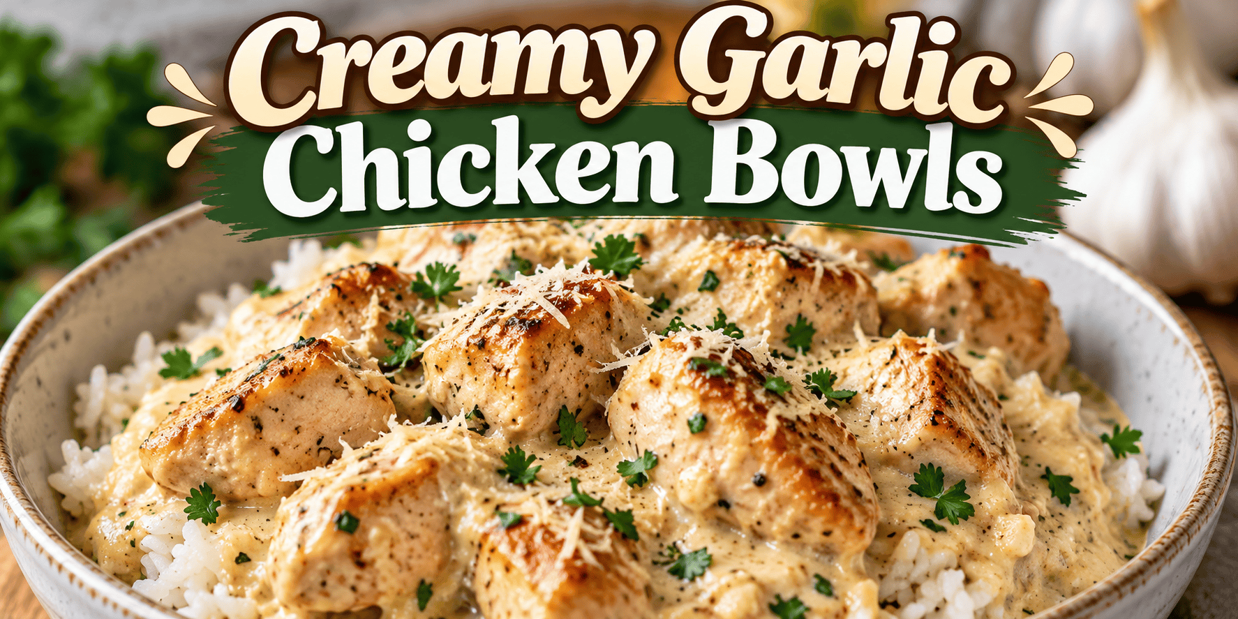 Creamy Garlic Chicken Bowls: An Easy, Delicious, and Comforting Dinner Recipe 4 Creamy Garlic Chicken Bowls: An Easy, Delicious, and Comforting Dinner Recipe