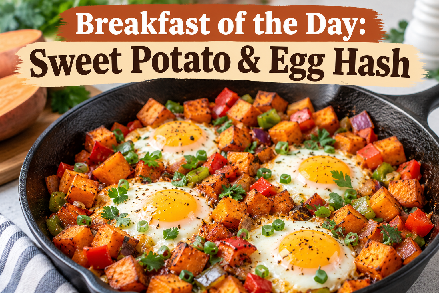 Sweet Potato & Egg Hash – A Delicious, Hearty, and Nutritious Way to Start Your Morning