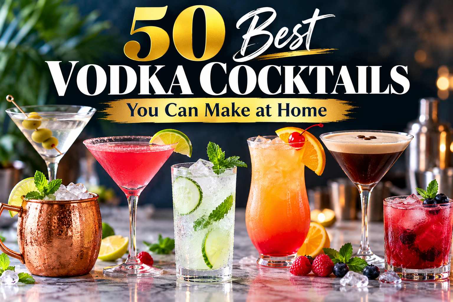 50 Best Vodka Cocktails You Can Make at Home