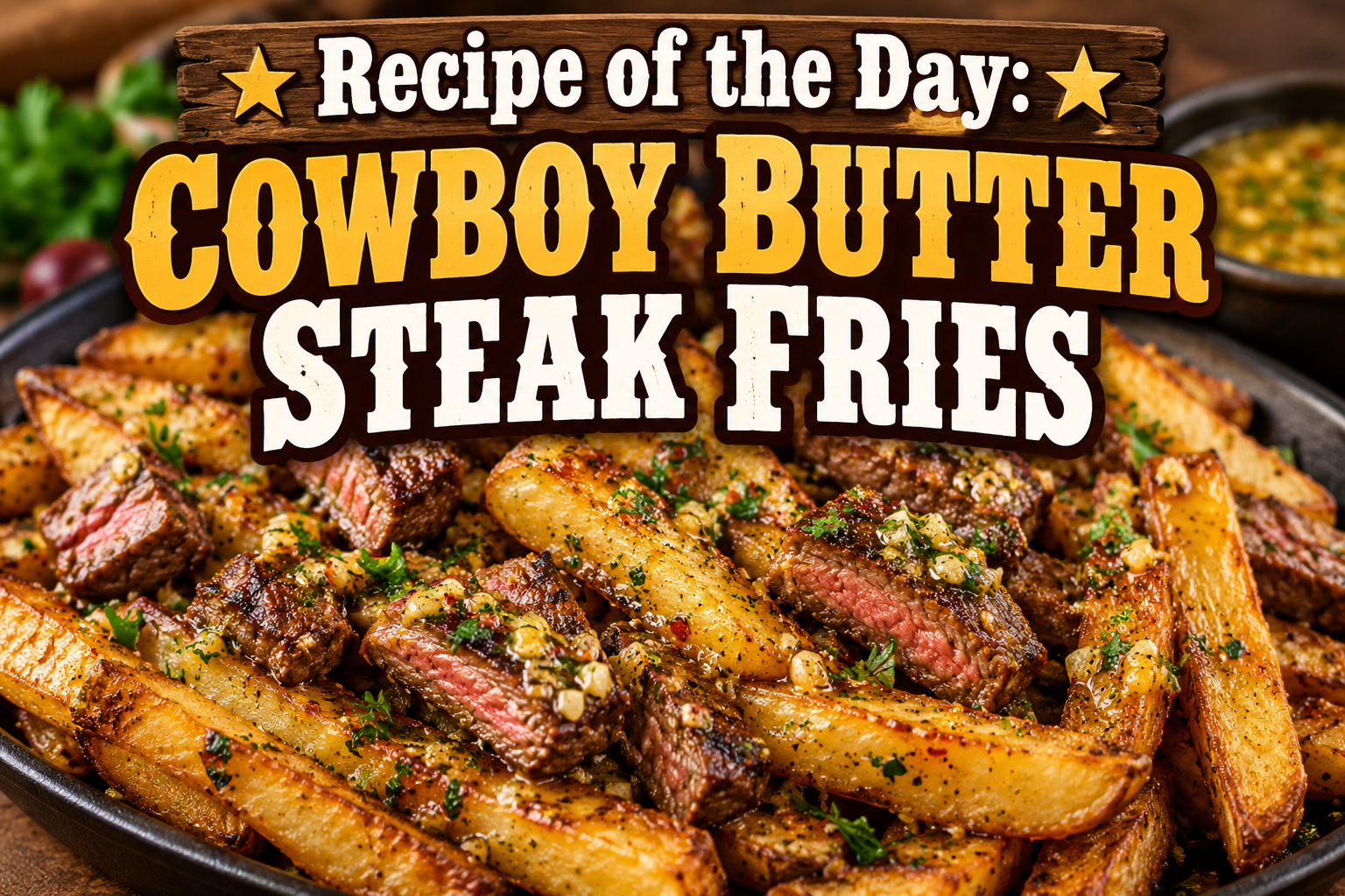 Recipe of the Day: Cowboy Butter Steak Fries 3 Recipe of the Day: Cowboy Butter Steak Fries