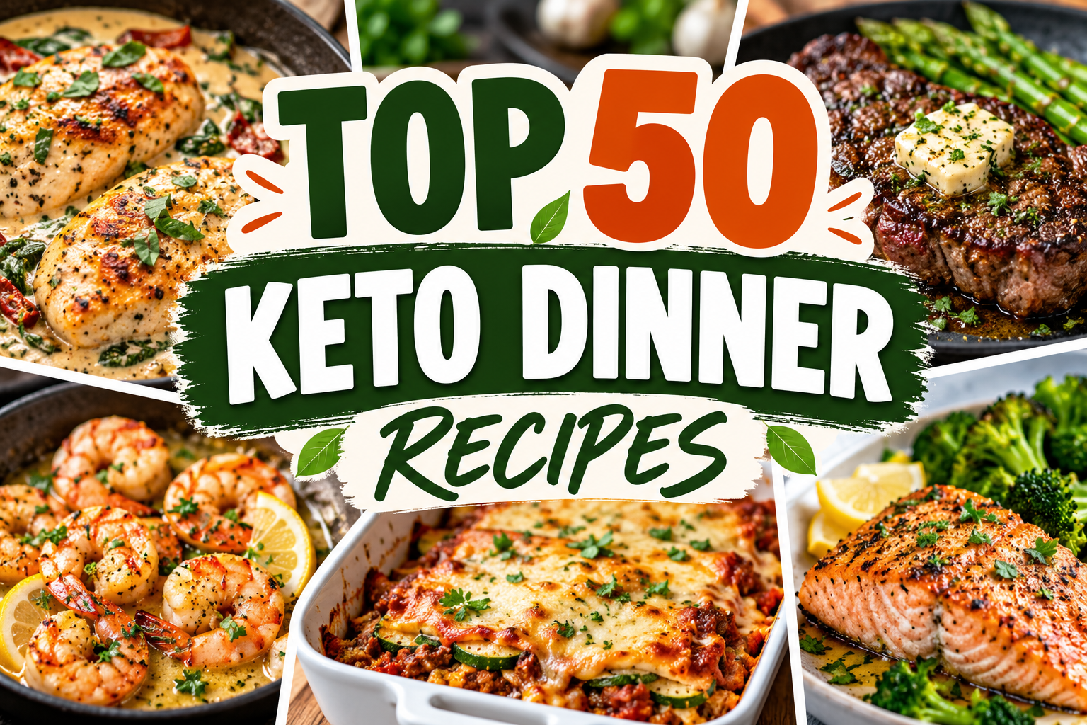 Top 50 Keto Dinner Recipes: Delicious Low-Carb Meals for Every Night of the Week