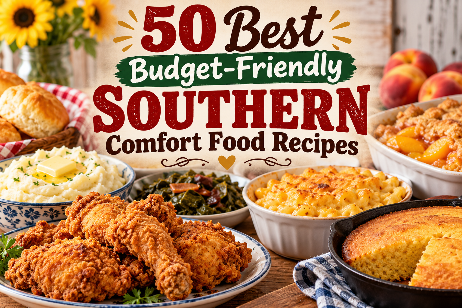50 Best Budget-Friendly Southern Comfort Food Recipes 2 50 Best Budget-Friendly Southern Comfort Food Recipes