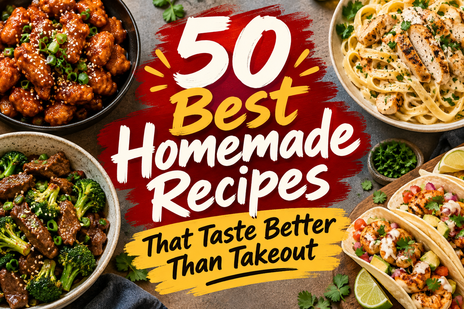 50 Best Homemade Recipes That Taste Better Than Takeout