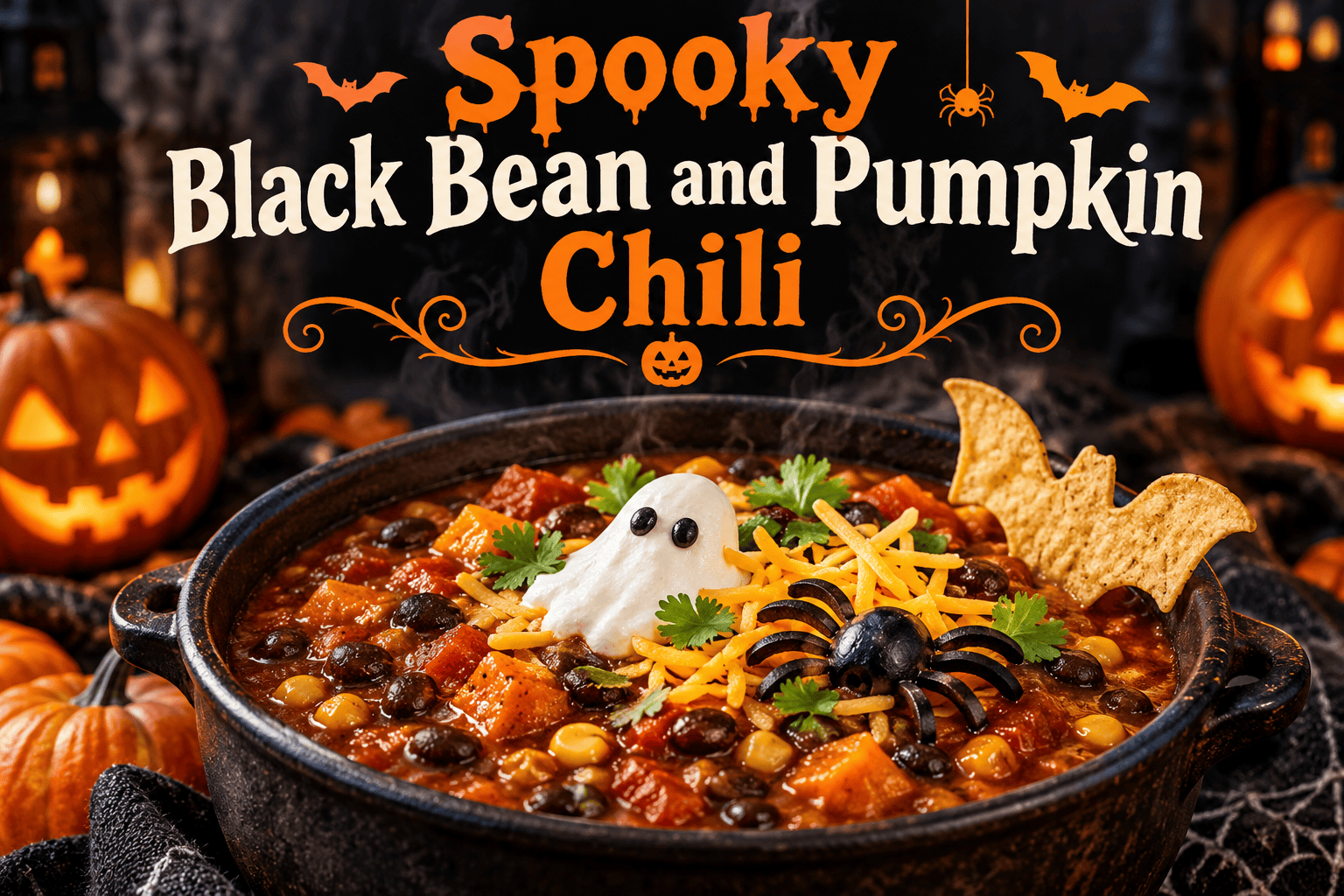 Spooky Black Bean and Pumpkin Chili: A Hearty Halloween Dinner Recipe 1 Spooky Black Bean and Pumpkin Chili: A Hearty Halloween Dinner Recipe