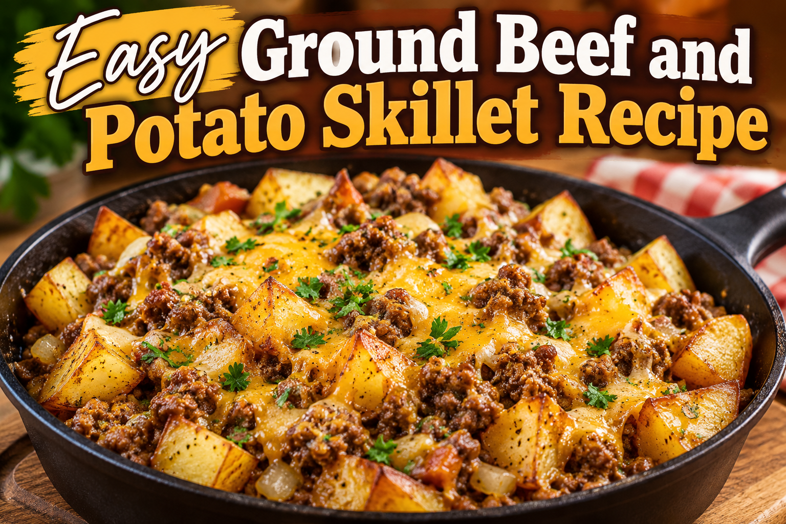 Easy Ground Beef and Potato Skillet Recipe