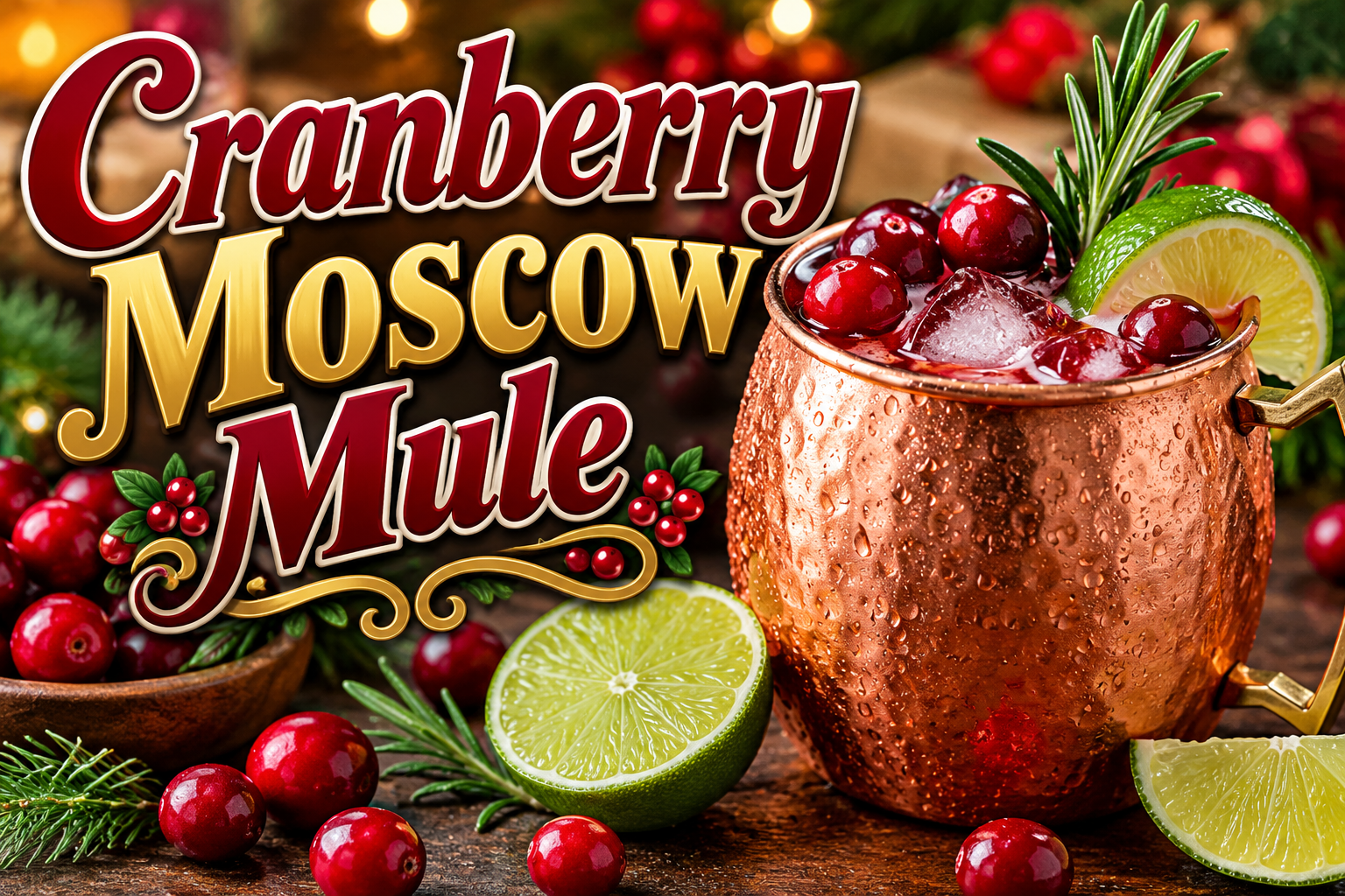 Cranberry Moscow Mule: A Refreshing Holiday Cocktail with a Festive Twist