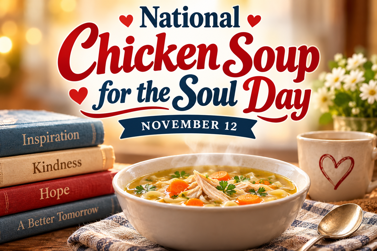 National Chicken Soup for the Soul Day – November 12: Celebrating Hope, Inspiration, Kindness, and the Power of the Human Spirit