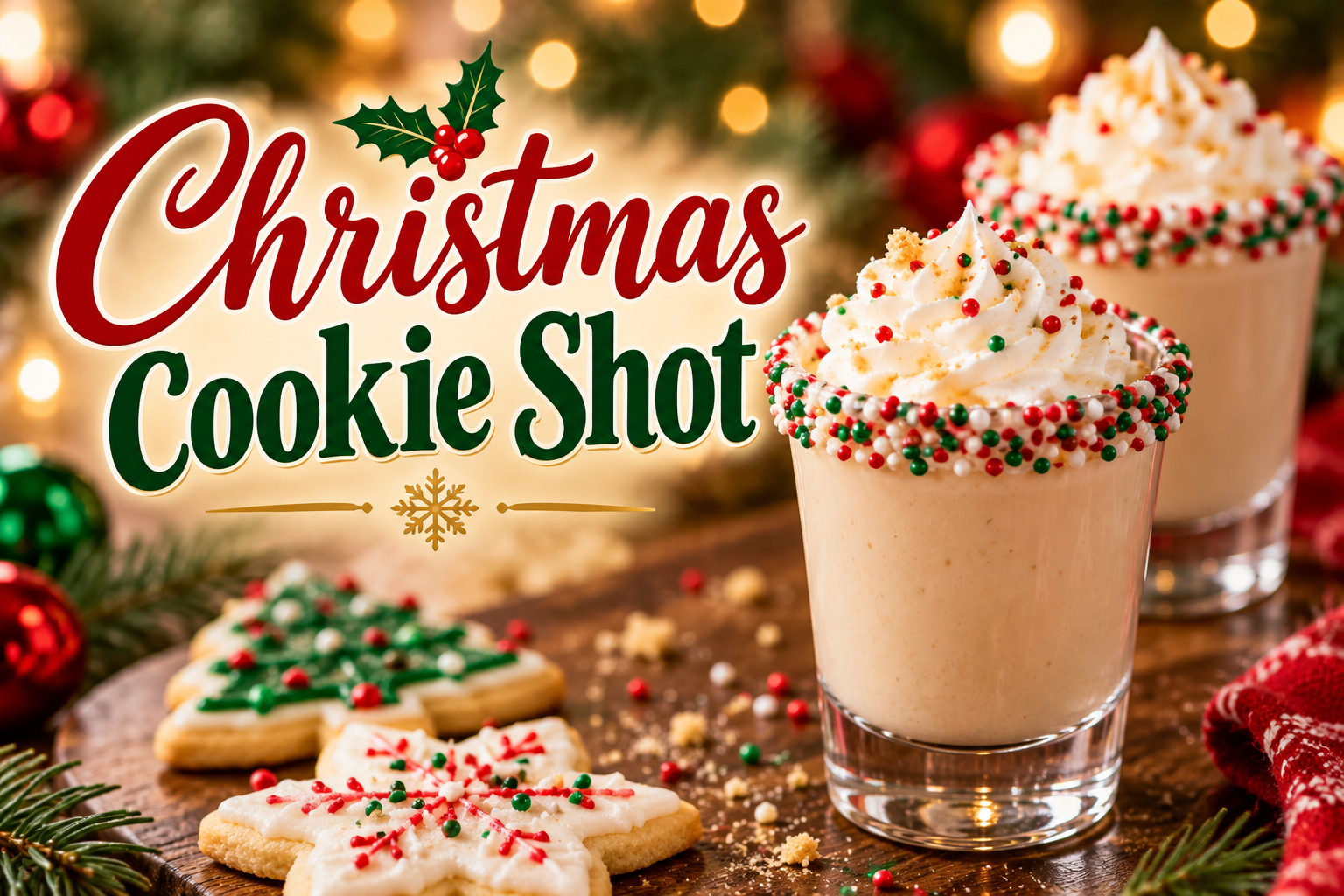 Christmas Cookie Shot: A Sweet and Creamy Holiday Party Favorite