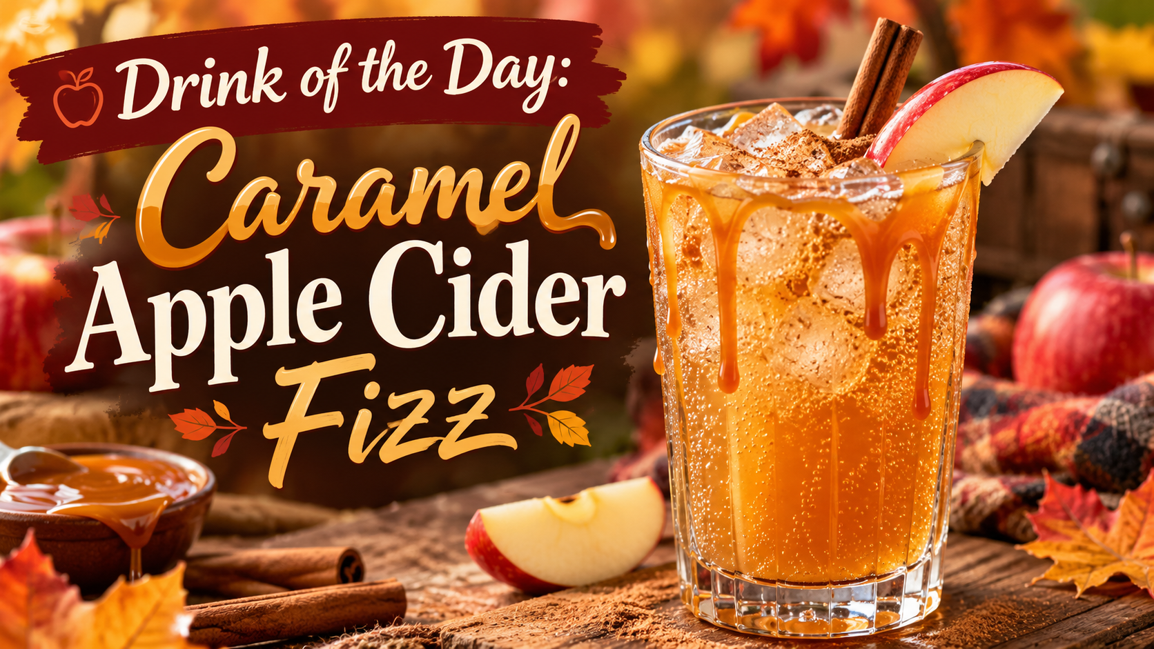 Drink of the Day: Caramel Apple Cider Fizz