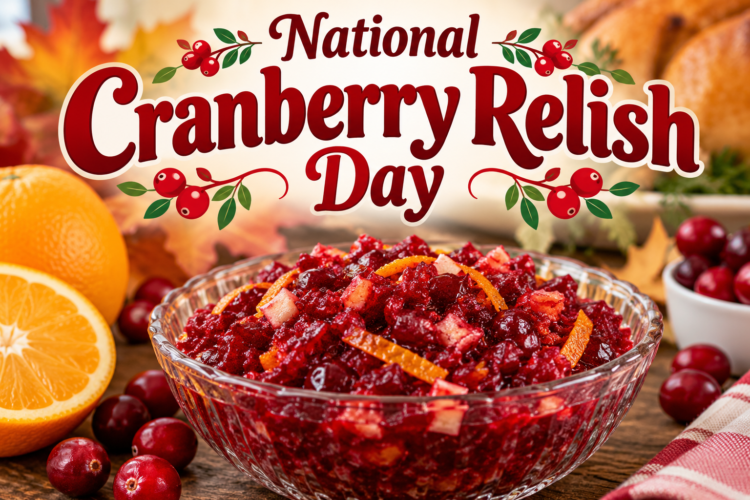 National Cranberry Relish Day: Celebrating a Sweet and Tangy Thanksgiving Tradition