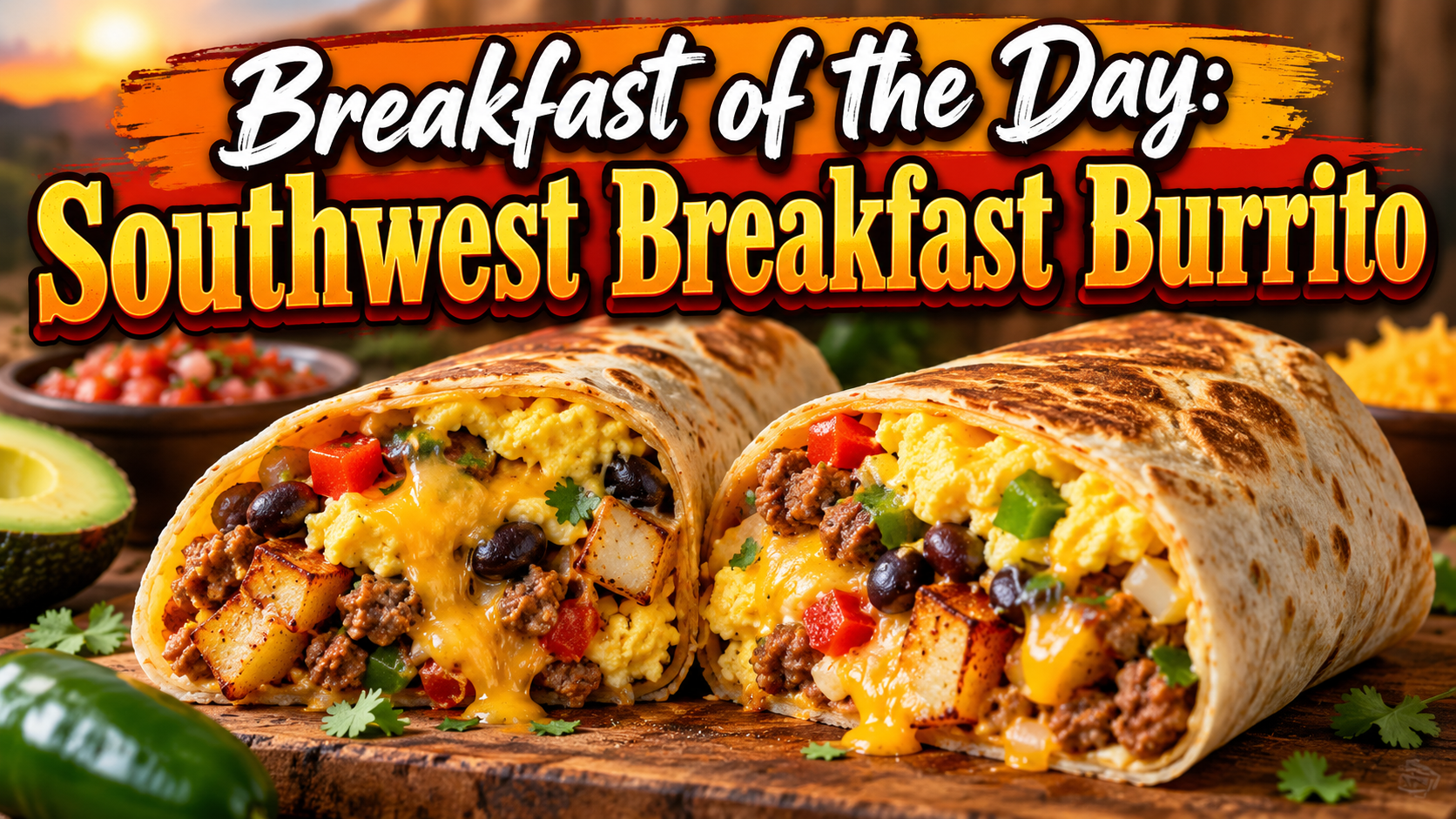 Breakfast of the Day: Southwest Breakfast Burrito