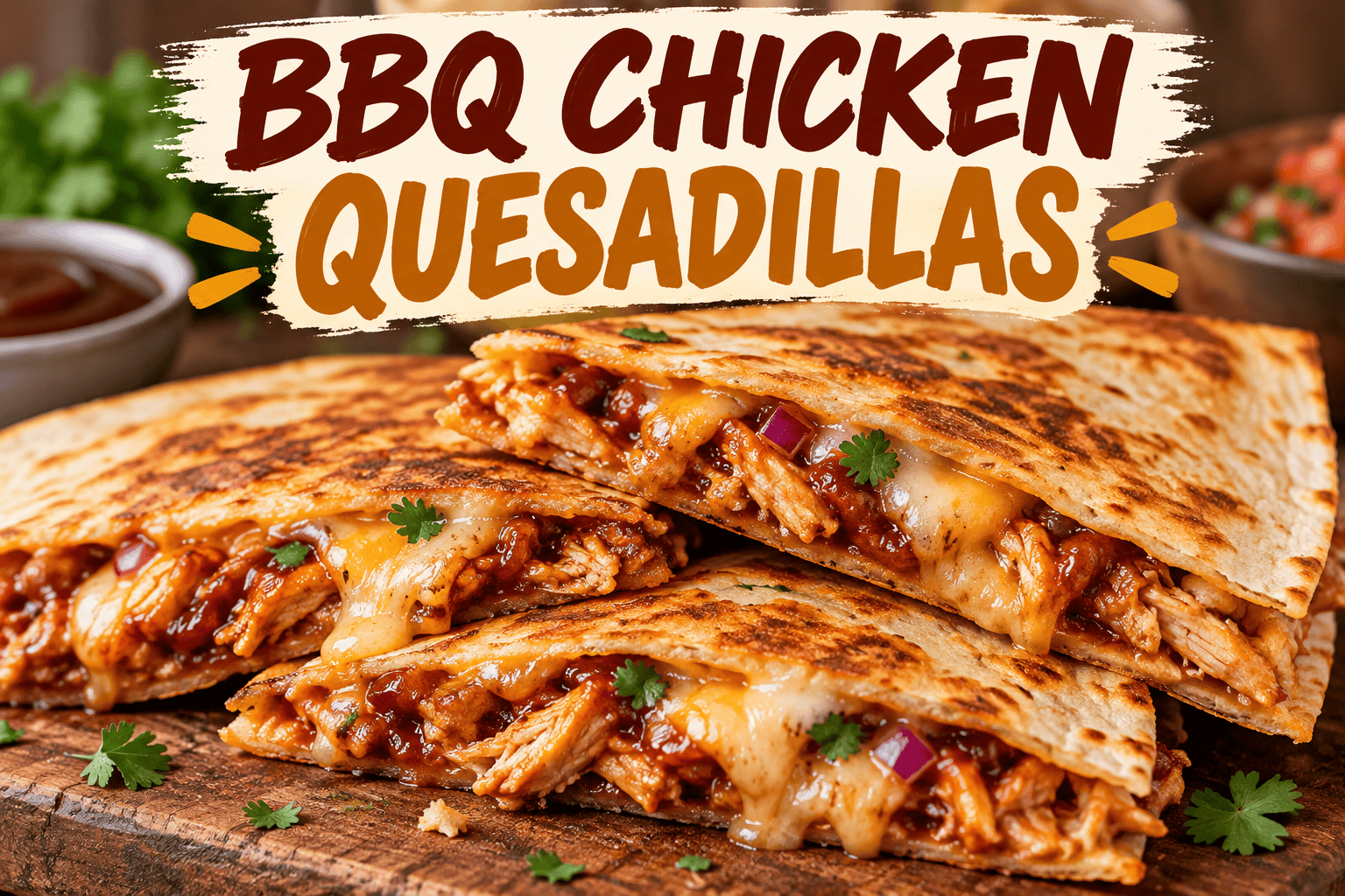 BBQ Chicken Quesadillas