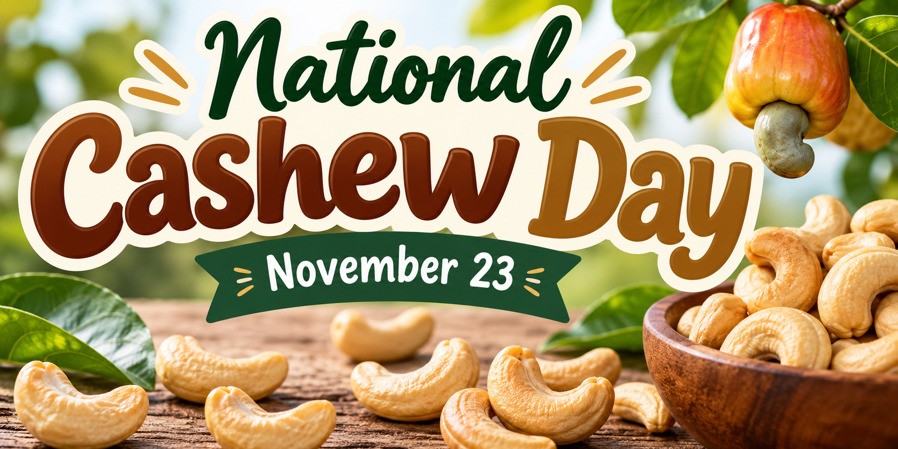 National Cashew Day: November 23 – Celebrating the Delicious, Nutritious, and Versatile Cashew