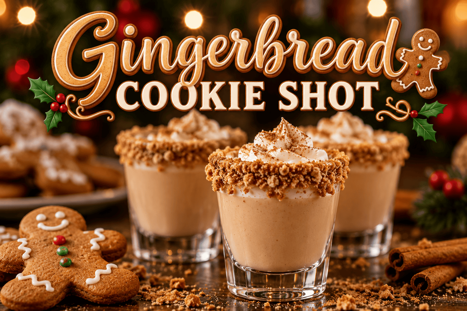 Gingerbread Cookie Shot: A Sweet and Spiced Holiday Dessert Shot