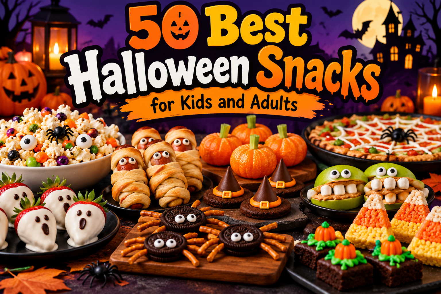 50 Best Halloween Snacks for Kids and Adults