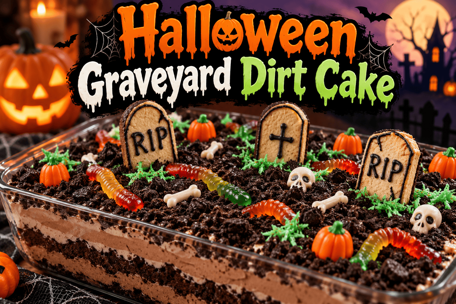 Halloween Graveyard Dirt Cake
