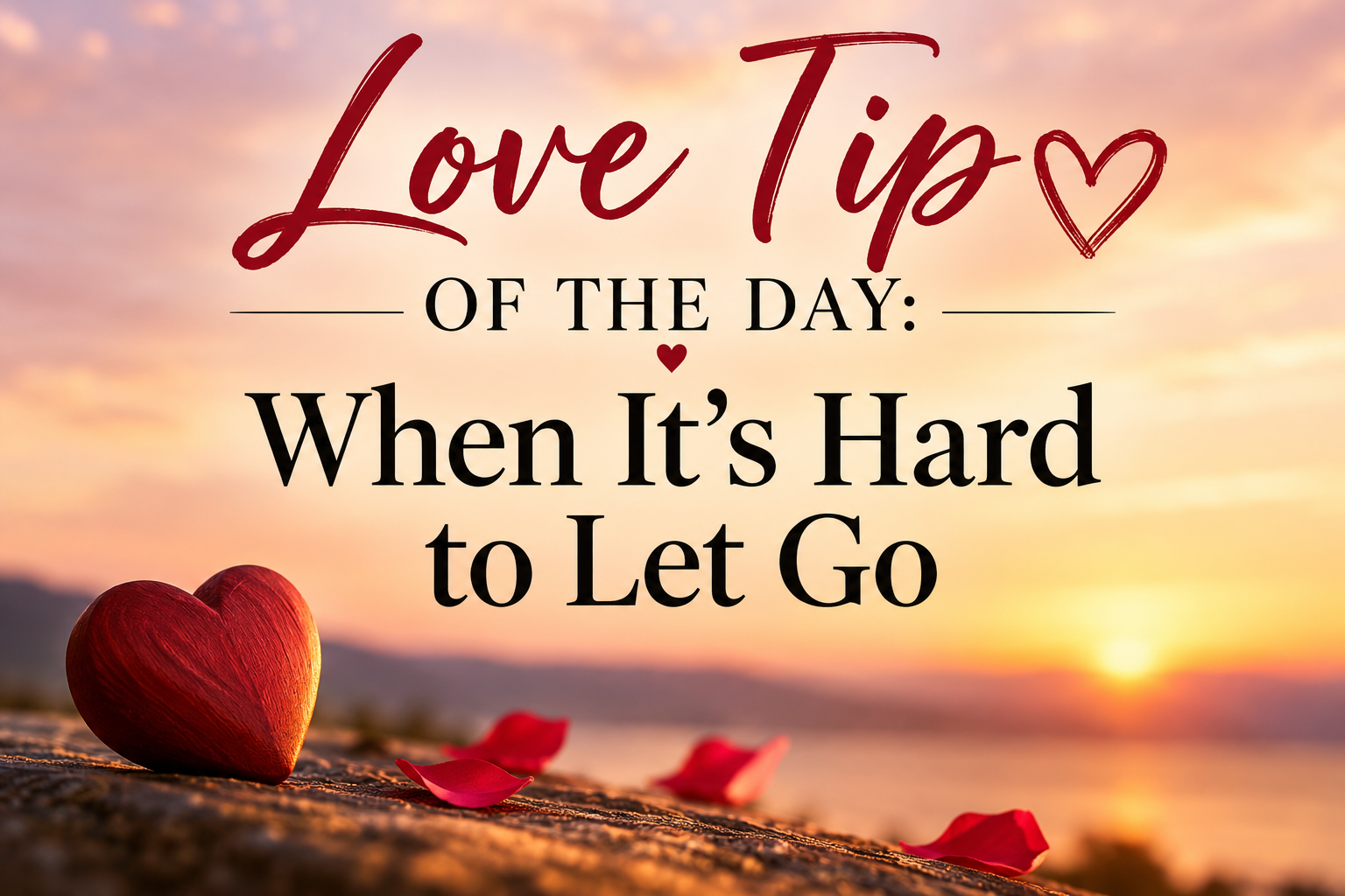 Love Tip of the Day: When It’s Hard to Let Go
