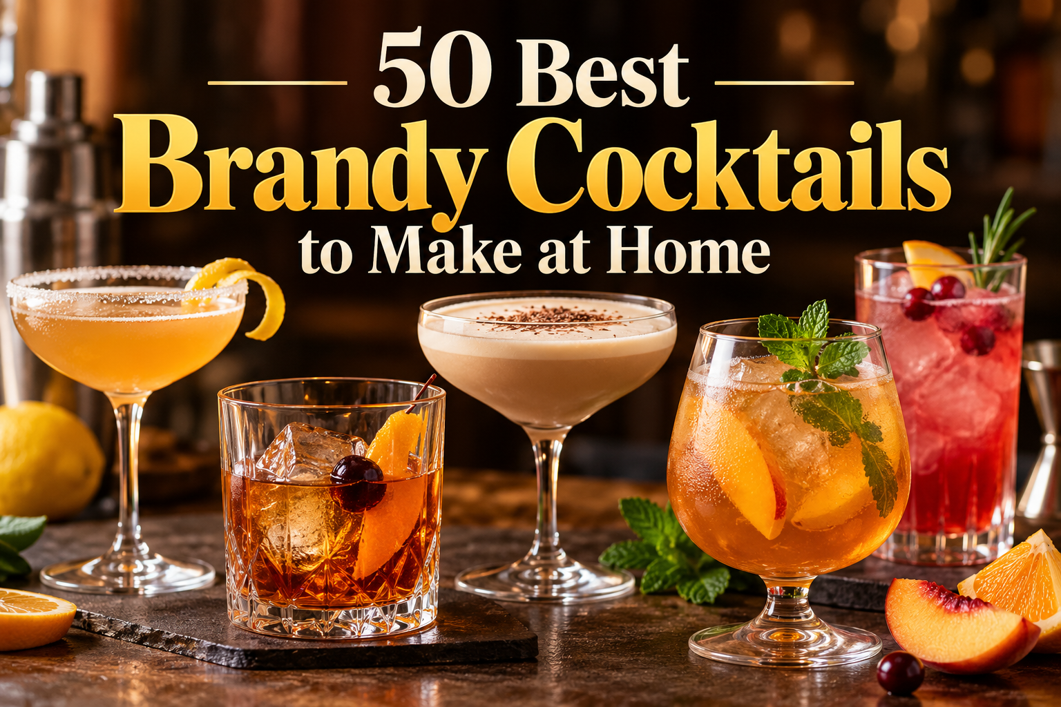 50 Best Brandy Cocktails to Make at Home