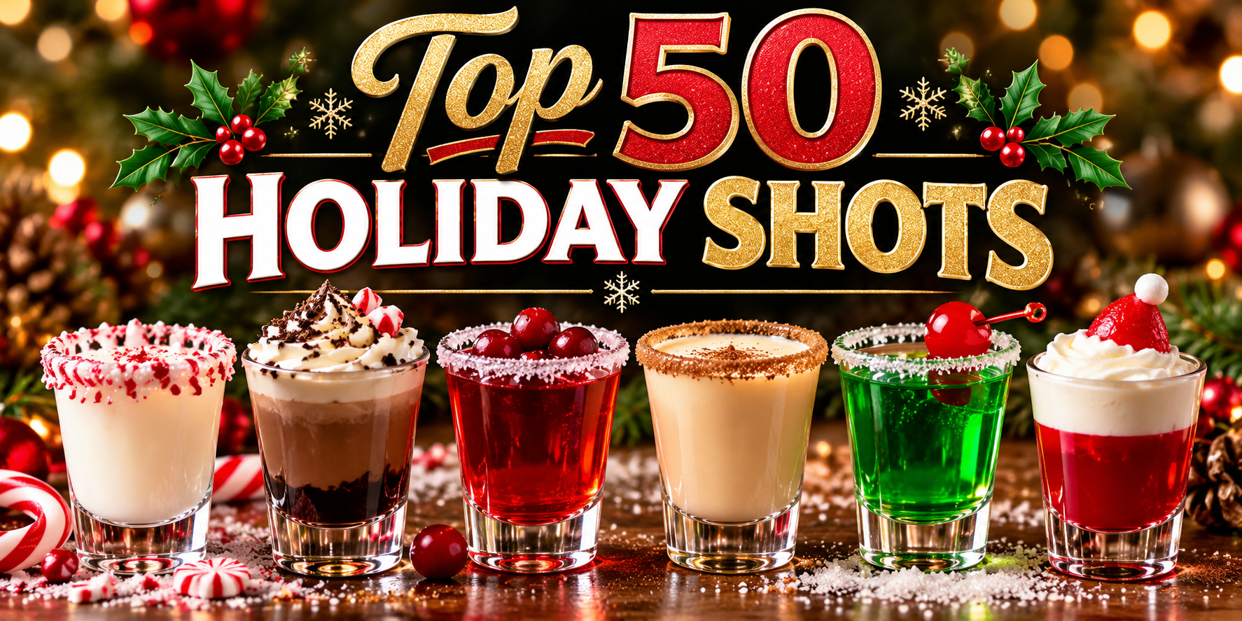 50 Best Holiday Shots for Christmas Parties and Festive Celebrations
