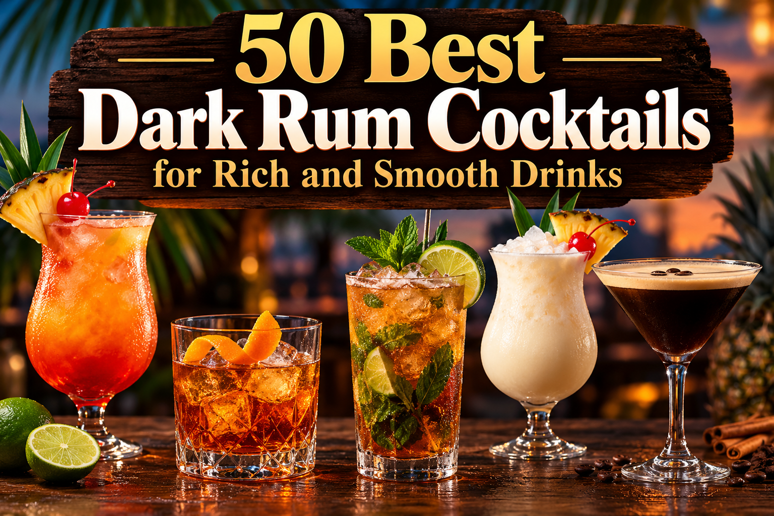 50 Best Dark Rum Cocktails for Rich and Smooth Drinks 3 50 Best Dark Rum Cocktails for Rich and Smooth Drinks