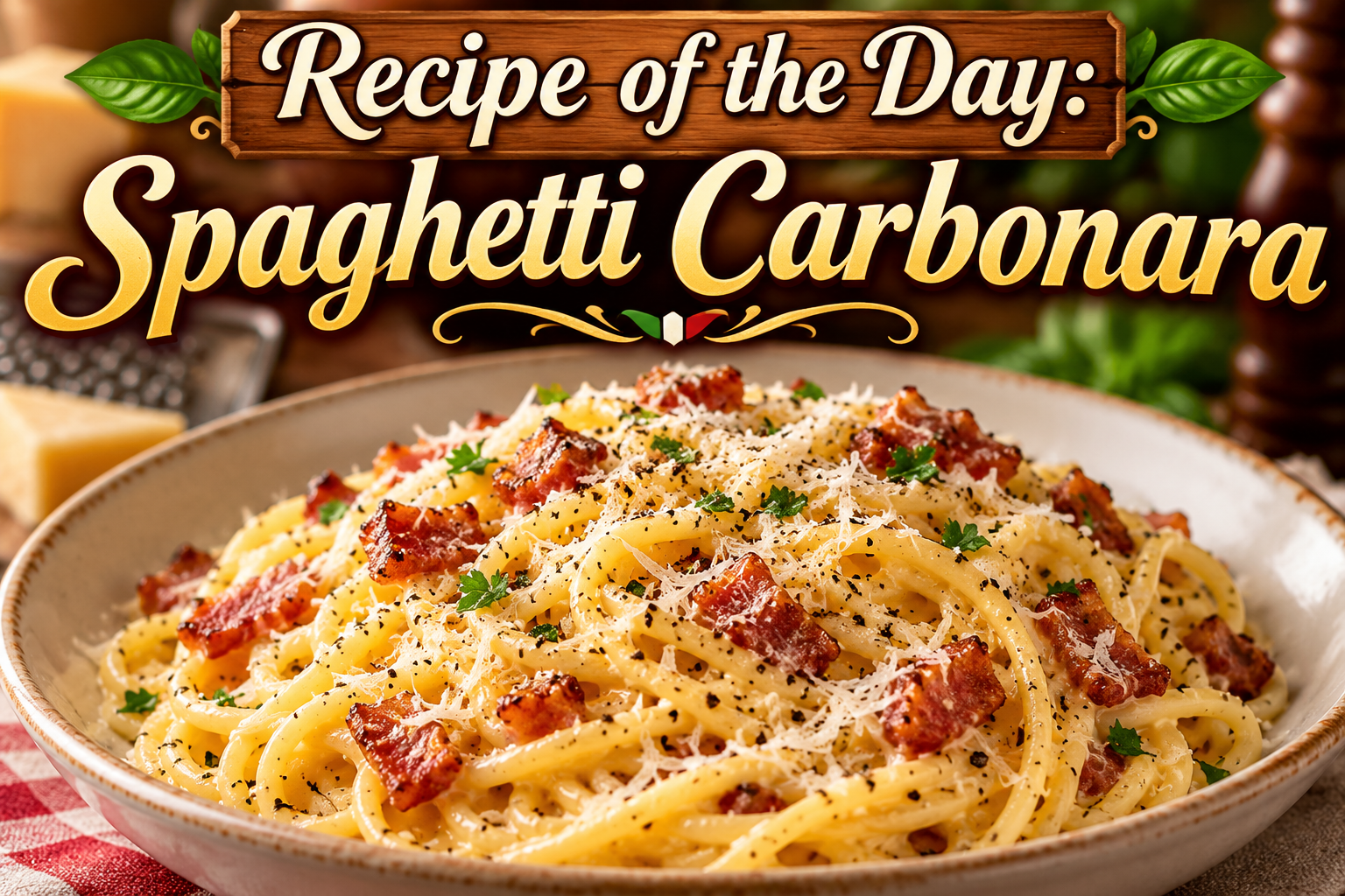 Spaghetti Carbonara – A Classic Italian Comfort Food