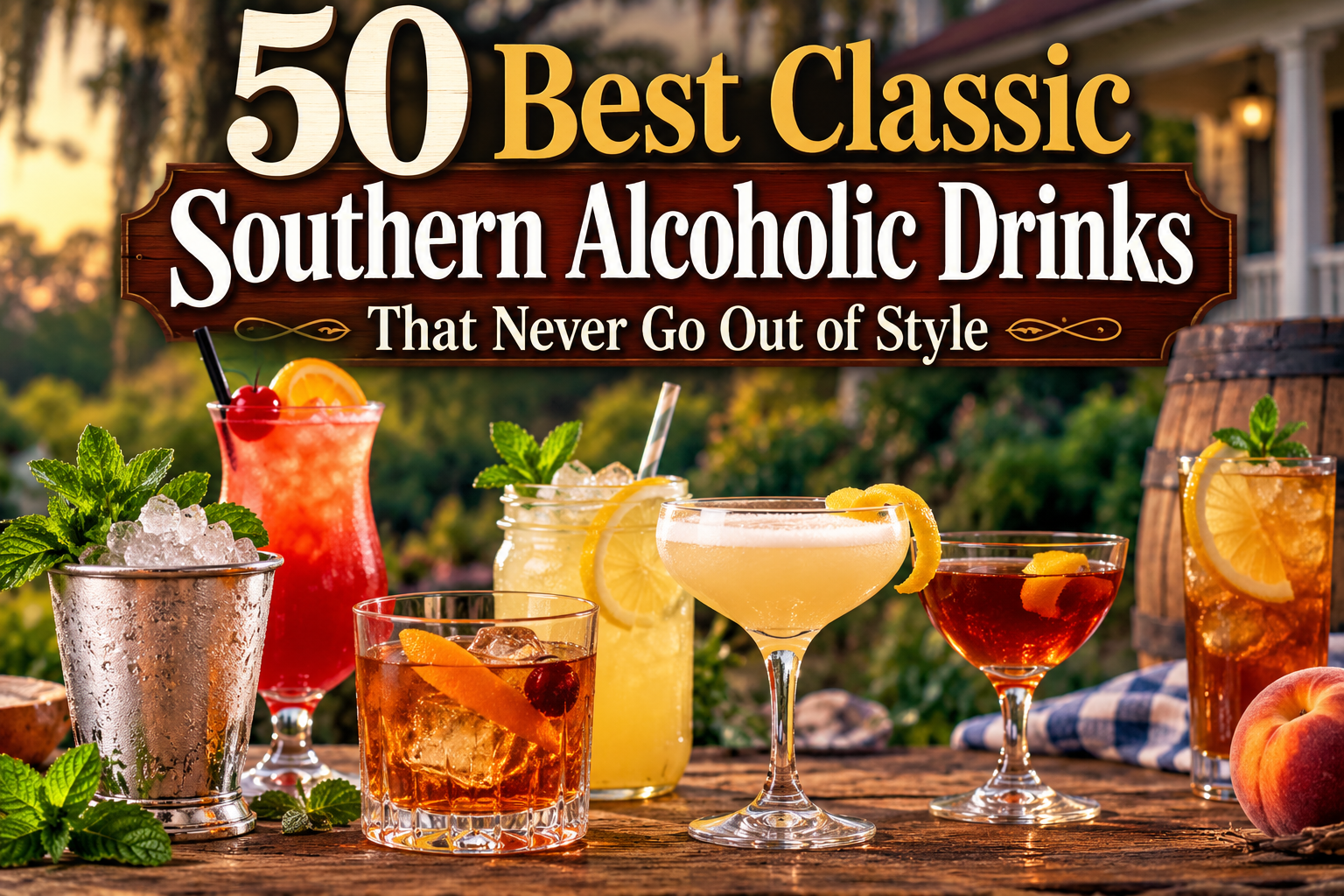50 Best Classic Southern Alcoholic Drinks That Never Go Out of Style