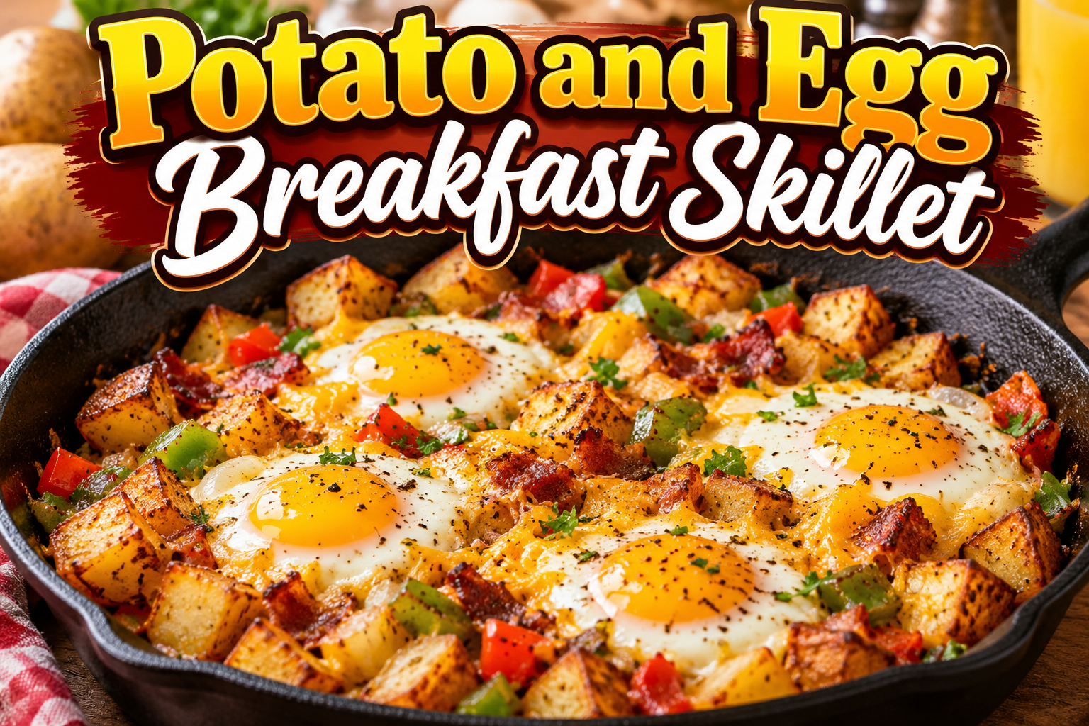 Potato and Egg Breakfast Skillet: A Hearty, Easy, and Delicious Breakfast Recipe 4 Potato and Egg Breakfast Skillet: A Hearty, Easy, and Delicious Breakfast Recipe