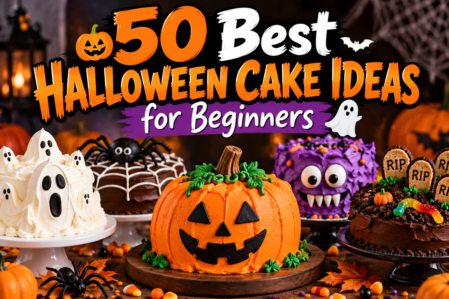 50 Best Halloween Cake Ideas for Beginners